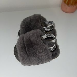 UGG Fluffy yeah toddler slides